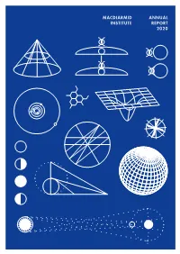 Macdiarmid Institute Annual Report 2020