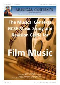 The Musical Contexts GCSE Music Study and Revision Guide For