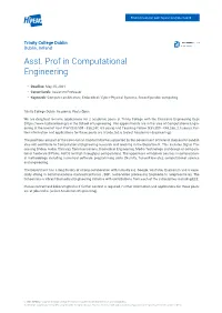 Asst. Prof in Computational Engineering