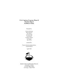 FAA Capstone Program, Phase II Baseline Report Southeast Alaska