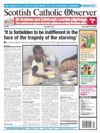 'It Is Forbidden to Be Indifferent in the Face of the Tragedy of the Starving'