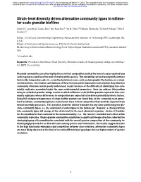 Strain-Level Diversity Drives Alternative Community Types in Millimeter Scale