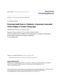 A Systematic Adversarial Threat Analysis of Contact Tracing Apps