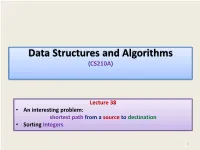 CS210-Data Structures-Module-38-Shortest-Path