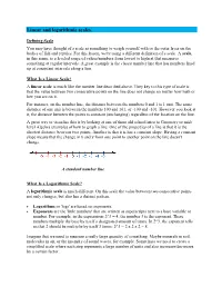 Linear and Logarithmic Scales