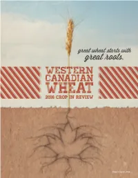 Quality of 2016 Wheat Classes