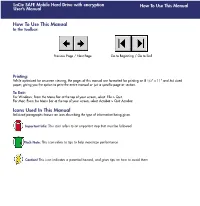 How to Use This Manual User’S Manual