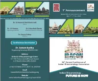 Iracon2020 Brouchure-1St Announce-Revised.Cdr