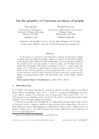 On the Gonality of Cartesian Products of Graphs