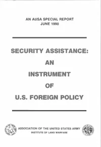 Security Assistance