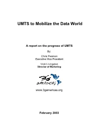 UMTS to Mobilize the Data World