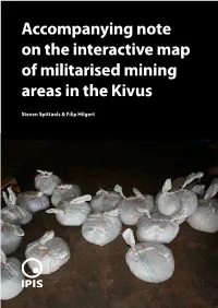 Accompanying Note on the Interactive Map of Militarised Mining Areas in the Kivus
