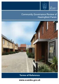 Community Governance Review of Haslingfield Parish