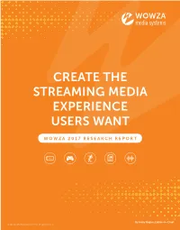 Create the Streaming Media Experience Users Want