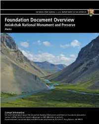 Foundation Document Overview, Aniakchak