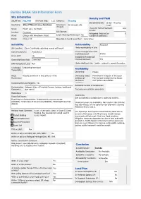 Appendix I SHLAA Sites Summary Proformas
