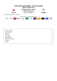 European Qualifiers