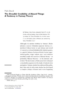 The Dreadful Credibility of Absurd Things: a Tendency in Fantasy Theory 1