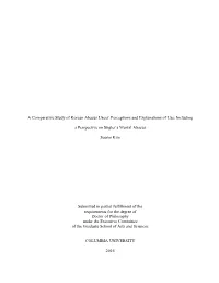 A Comparative Study of Korean Abacus Users' Perceptions And