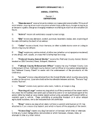 Amended Ordinance No