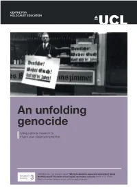 An Unfolding Genocide Using National Research to Inform Your Classroom Practice
