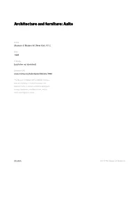 Architecture and Furniture: Aalto