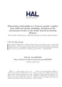 Pluton-Dyke Relationships in a Variscan Granitic Complex from AMS and Gravity Modelling