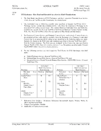 Rate Band and Extended Area Service (EAS) Classifications