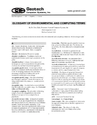 Enviro Data Documentation