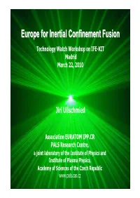 Europe for Inertial Confinement Fusion