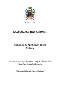Order of Service