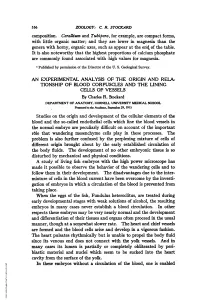Problem Is Also Further Confused by the Perplexing Mixture of Cells of Different Origin Brought About by the Early Established Circulation of the Body Fluids