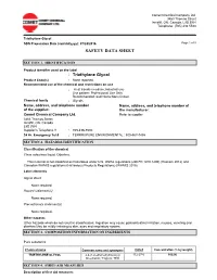 Triethylene Glycol SDS Preparation Date (Mm/Dd/Yyyy): 07/28/2016 Page 1 of 9 SAFETY DATA SHEET