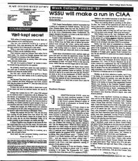 WSSU Will Mak(? a Run " in CIAA David Bulla J.D