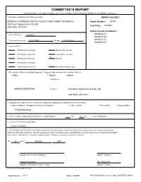 Committee's Report
