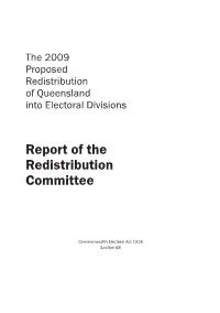 Report of the Redistribution Committee