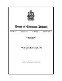Wednesday, February 8, 1995