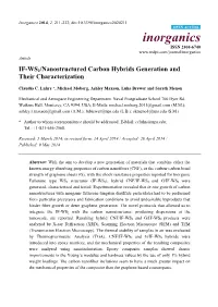 IF-WS2/Nanostructured Carbon Hybrids Generation and Their Characterization