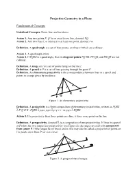 Projective Geometry in a Plane