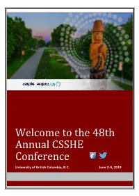 Welcome to the 48Th Annual CSSHE Conference