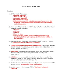 CREC Study Guide Key