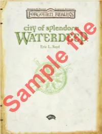 History of Waterdeep