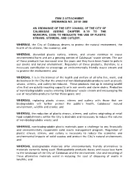 Item 2 Attachment Ordinance No. 2018–368 an Ordinance Of