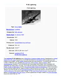 P-38 Lightning