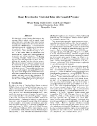 Query Rewriting for Existential Rules with Compiled Preorder