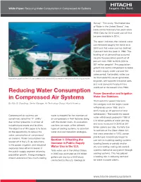 Reducing Water Consumption in Compressed Air Systems