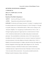Regulation of Non-Public Trading Interest
