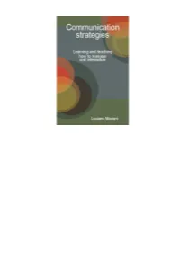 1 Communication Strategies: Defining the Area