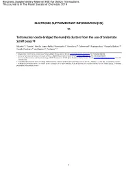 Electronic Supplementary Material (ESI) for Dalton Transactions