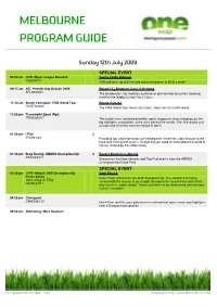 Melbourne Program Guide